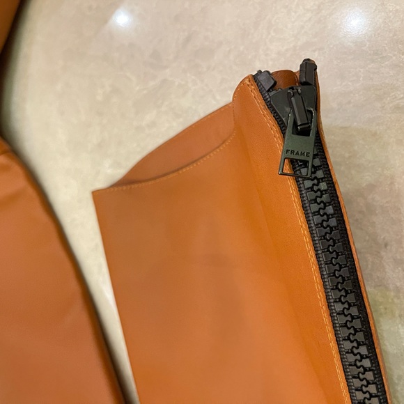 FRAME Le Ramsey Knee High Boot In Tobacco Size 39 - Picture 10 of 17